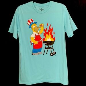 The Simpsons Graphic “Homer Patriotic Cookout” Tee